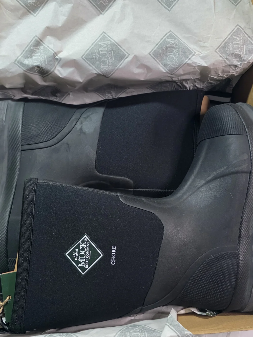 Muck Boot Co. Chore Men's Black Waterproof Rain & Snow Boots Size 11m